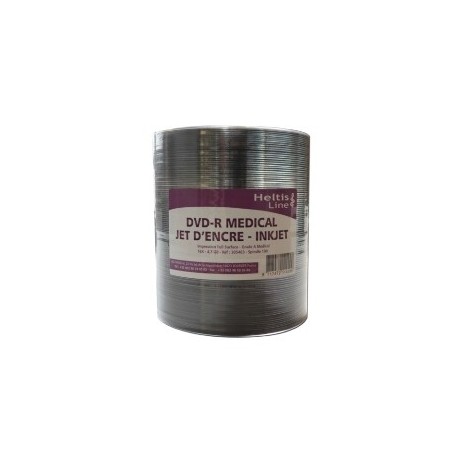 SPINDLE 100 DVD - GRADE MEDICAL A - IMPRIMABLE BLANC THERMIQUE HELTIS LINE