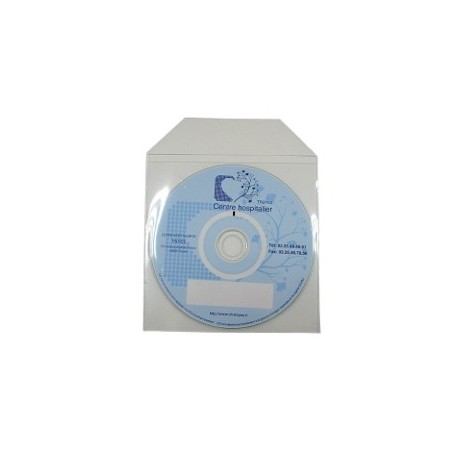 POCHETTE CD AVEC RABAT NON ADHESIF /PRIX PACK CELLOPHANE DE 100 DOS NON ADHESIF