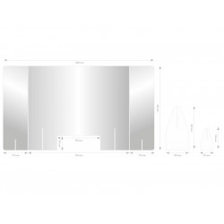 Hygiaphone modulable 3mm 104X58 cm (paysage)