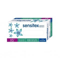 Gant d'examen latex non poudré Sensitex Free - XS 5/6 - Boîte de 100