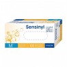 Gants Vinyle non poudrés Sensinyl Light Free - Taille M 7/8 - Boîte de 100