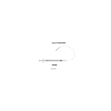 SET DE GALACTOGRAPHIE DROIT 30G (0,3mm) x 2cm   SERINGUE 1ml   2 DILATATATEURS (BTE DE 10)