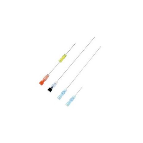 AIGUILLE SPINALE - BD YALE - 22G - 5 7/10 130mm NOIRE LONGUE BOITE DE 10
