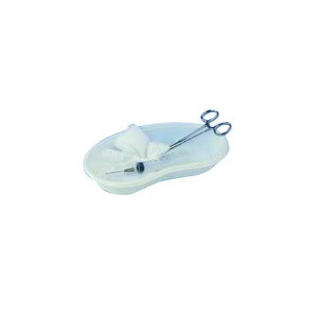 HARICOT RENIFORME A USAGE UNIQUE PLASTIQUE AUTOCLAV 120  240x140x40mm SACHET DE 120