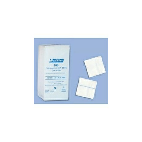COMPRESSE NON-TISSEE / NON-STERILE/ 4 PLIS / 40g / 10x10cm Sachet de 100