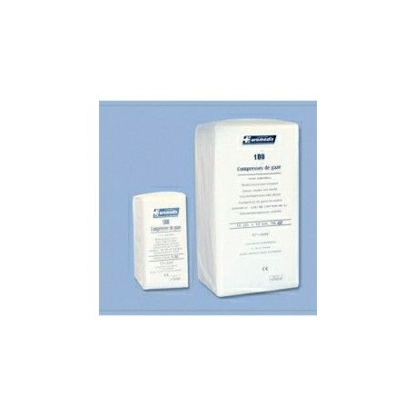 COMPRESSE GAZE NON-STERILE / 17 FILS / 12 PLIS / 10x10cm (33x40) Sachet de 100