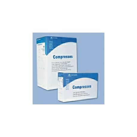 COMPRESSE GAZE STERILE / 17 FILS / 16 PLIS / 7,5x7,5cm (30x30) Bo te de 100 Sachets Individuels