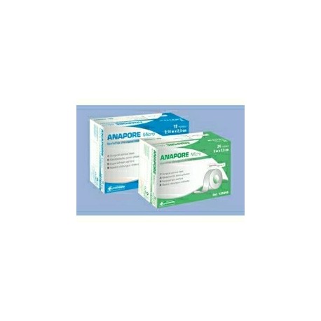 SPARADRAP MICROPERFORE ANAPORE 9,14m x 2,50cm SANS DEVIDOIR BOITE DE 12 ROULEAUX