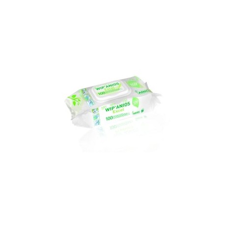 LINGETTE WIP ANIOS  EXCEL DETERGENTE DESINFECTANTE - 180 x 200mm SACHET DE 50 LINGETTES