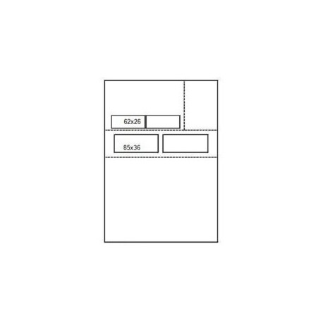 1000 Fiches Suivi de Patient Universelle SESAM A4 - LF1 - 90 GRAMMES 1 Etiquette 98x40