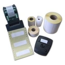 Rlx 1800 Etiquettes Thermiques Adhesif Permanent Format 57x32mm MANDRIN 25mm