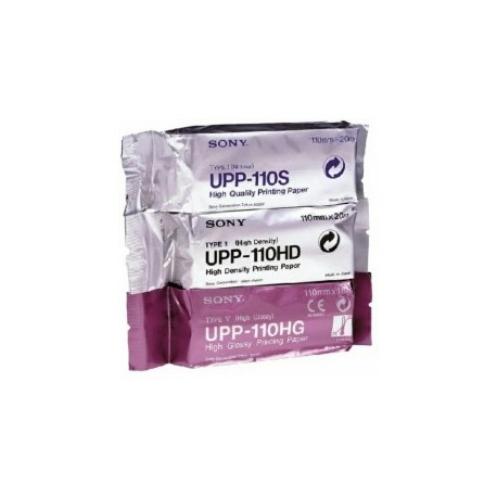 PAPIER POUR IMPRIMANTE SONY UPP110HA - ROULEAU 110mm x 18m VENDU A L UNITE